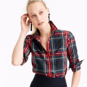 J. Crew Perfect Shirt Stewart Plaid